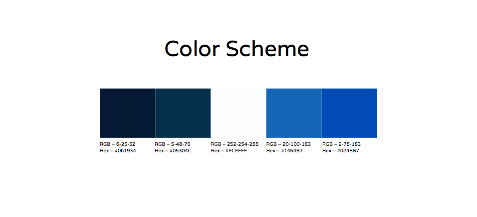 The color palette for the Lavpro brand.